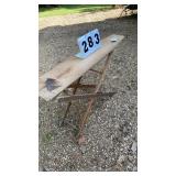 Old wood ironing board
