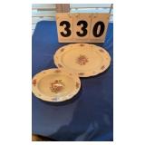 2 pieces of Continental Ivory Germany (platter