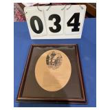 Hopalong Cassidy framed picture