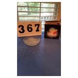 Sparkling Crystal 7 1/2ï¿½ Divided Relish Plate