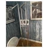 Tall metal clothes rack