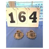 Frank M White sterling silver candle holders