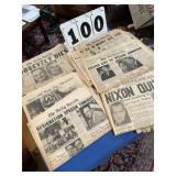 Old Daily Herald and Maury Democrat newspapers