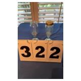 2 Rednek wine glasses