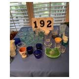 Box of 30+- glass items