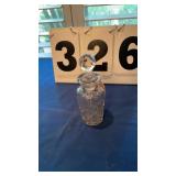 Vintage cut glass decanter or perfume bottle