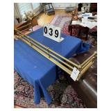 Metal fireplace fender 46 inches long x 11 inches