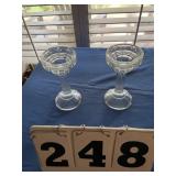 Pair candle holders