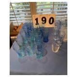 Box of 15 Coke & McDonald glasses and 8 odd