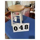 Wood stool 18 inches tall x 12 inch diameter