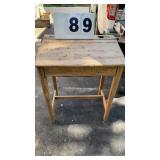 Antique school desk 33" tall at back 26" wide and