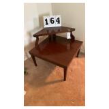 Wood corner table 29" x 29"