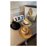 1 Dobbs straw hat size medium and Scala "God