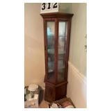Corner China Cabinet or display cabinet 70" tall