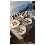 Mikasa Dinnerware total 27 items "strawberry