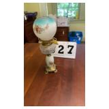 Appears to be vintage hand-painted floral "Gone