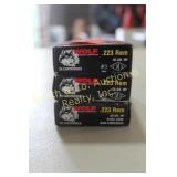 AMMO - 3 BOXES OF .223 AMMO - 3 BOXES OF .223
