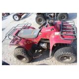 KAWASAKI 250 4-WHEELER, RED, NEEDS WORK