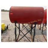 RED TANK on STAND, unused RED TANK on STAND, unused