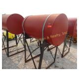RED TANK on STAND, unused RED TANK on STAND, unused