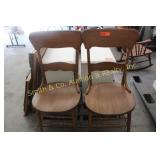 2 WOOD CHAIRS