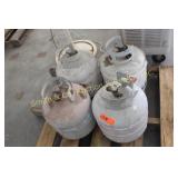 4 PROPANE BOTTLES 4 PROPANE BOTTLES