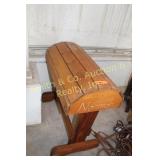 WOODEN SADDLE RACK