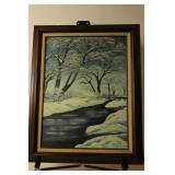 Oil / Canvas - Winter Fantasy