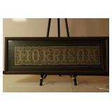 Framed Knitted "MORRISON"