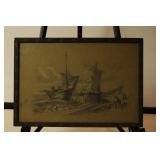 Pen & Ink - Fishing Boats