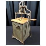 Antique Old Metal Box Butter Churn   -  NICE!