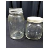 Very Old Drey Perfect Mason Jar w/Zinc Lid plus...