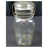 Vintage Atlas Good Luck Wire Clasp Jar/Bottle - Lg