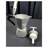 Vintage Aluminum 2 Cup Stove top Expresso Maker