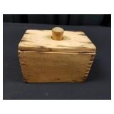 Wooden Rectangular Butter Press with Handle