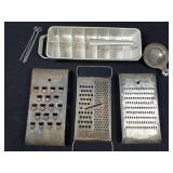 2 very old Wonder Shredders, 1 All-In-One Grater..