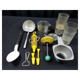 Vintage Frosting Applicator w/Tips, Ladle, Sifter