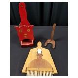 Vintage Red Match Dispenser, Plate Holder, etc.