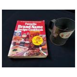 Vintage 5 cup Hand Crank Sifter and Recipe Book