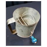 Vintage Large 10/cup Hand Crank Sifter by Hodges