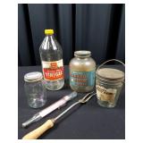 Vintage Bottle Group(4),Tru-Temp Candy Thermometer