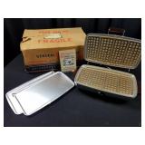 Vintage GE Stainless Steel Waffle Maker/Grill