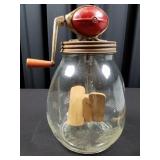 Vintage Dazey Churn with Red Wooden Handle