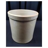 Vintage Wide-Mouth Pottery Jar/Pot - Large