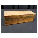 Old Wooden Kraft Pimento Cheese Box w/Lid-2lb size
