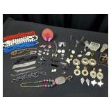Huge Jewelry Collection-Pins, Earrings, Beads,etc.