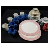 Vintage Ceramic Group- Platters, Plates, cups, etc