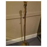 Vintage Brass Colored Metal Floor Lamp
