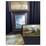 Lakes, Rivers & Ocean Vintage Print Group (4)