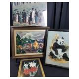 Modern Bright City, Panda,Flowers & the Procession